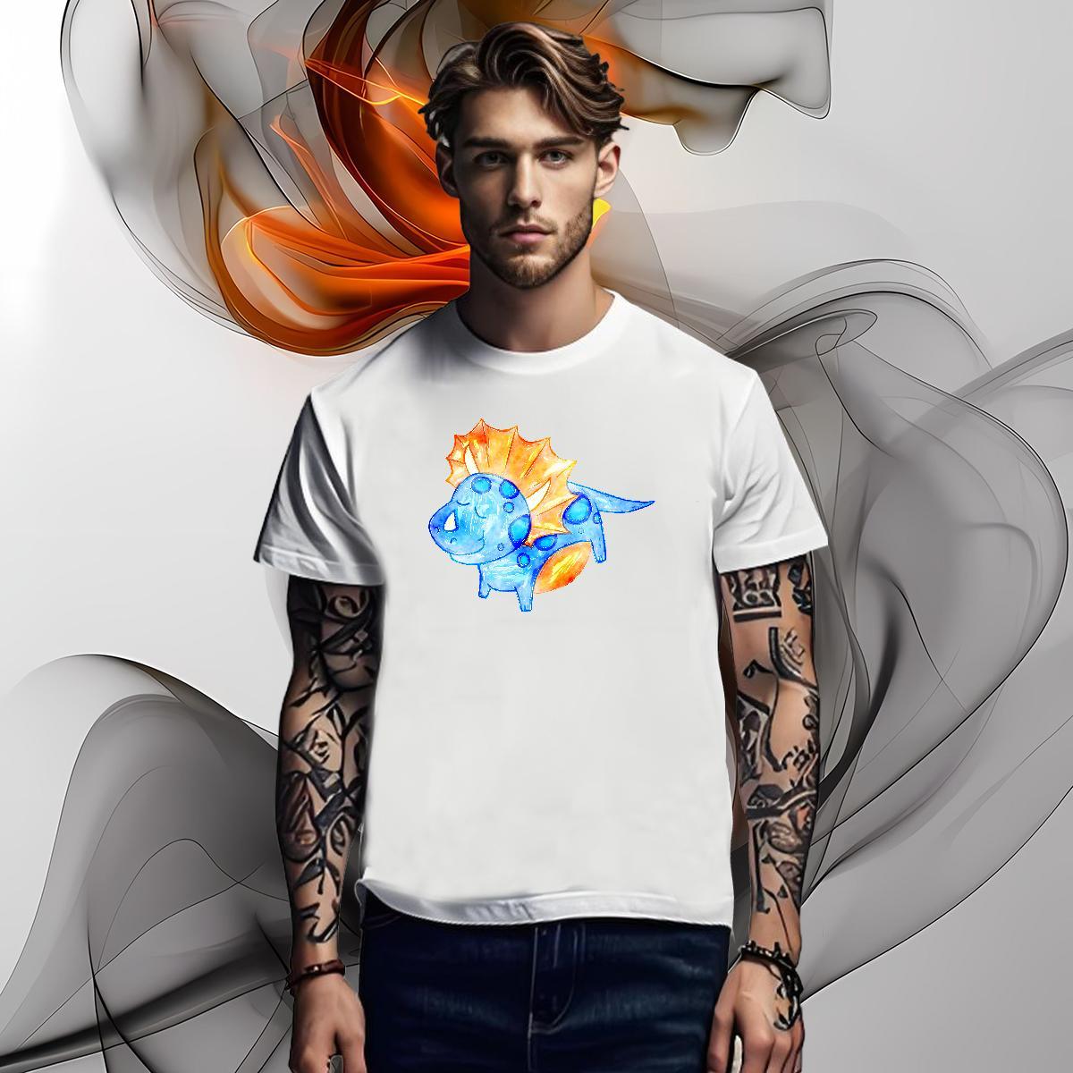 Man T Shirts 230g 100% Cotton dog Sports Casual Breathable Short Sleeve Skull Men Clothes T-Shirt 2024 Designer Soft Tshirts