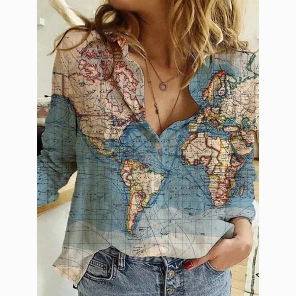 Autumn lady shirts Office women Blouses Shirt tops Cross