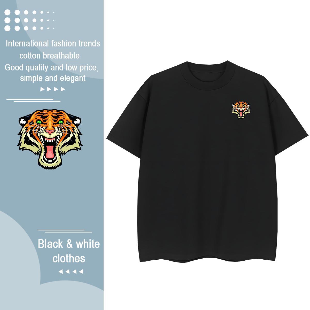 T shirt 230g 100% Cotton ferocity Casual Beach O-Neck Short Sleeve Oversized 3XL 4XL Mens Tshirts Classic Casual Unisex Tops