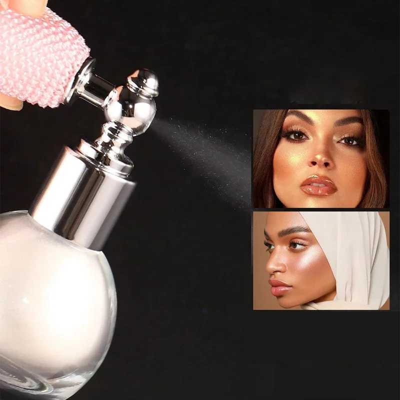 Micro Light Highlander Powder Spray Bright Flash High Gloss Durable Anti Sweat Stage Makeup Facial Body Highlight Contour W240812
