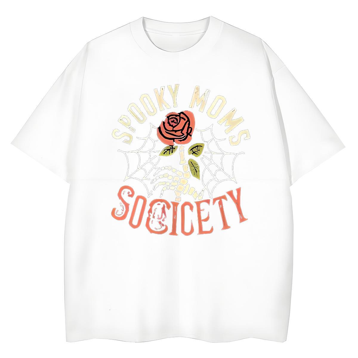 Designer Men Tops Tees halloween Sports Casual 100% Cotton 230g Tee Shirt O-Neck Short Sleeve Loose Fit Man T Shirts DIY Logo Oversized