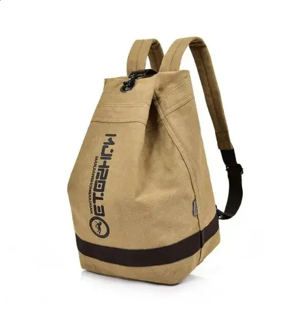 Casual Canvas Backpack Gentlemans Mens Fashion Travel Bag High Quality Knapsack Mochila Hombre 240813