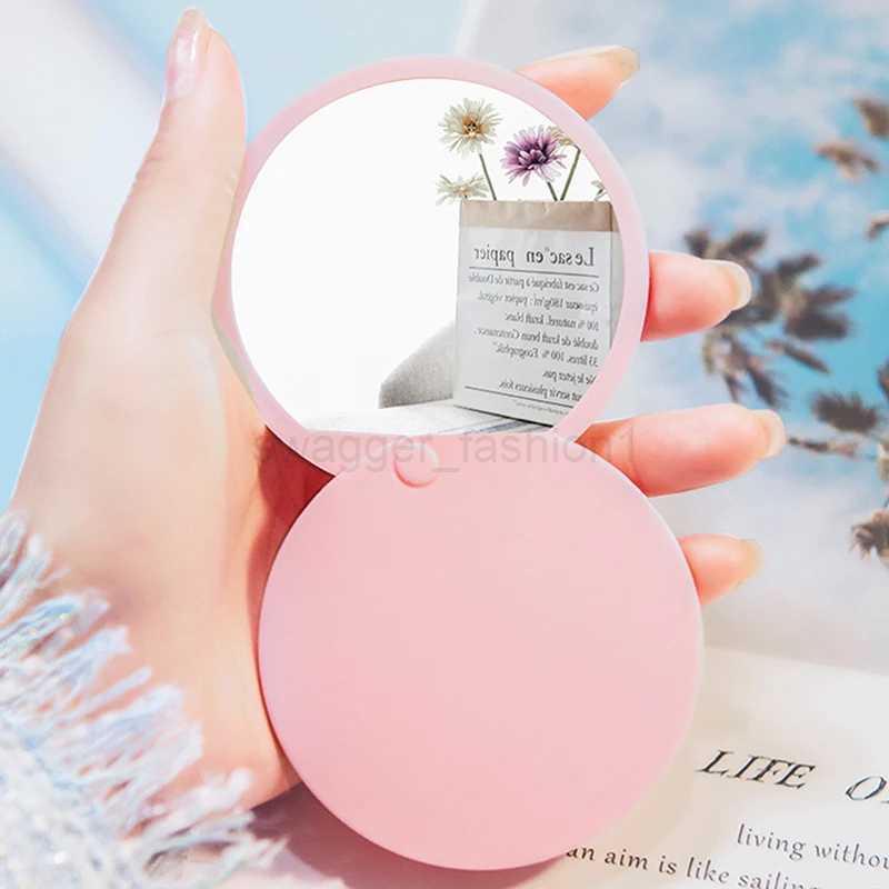 Small Mirror Portable Folding Make-Up Mirror Creative Mini Mirror Sliding Cover Handheld Makeup MirrorXJ240813