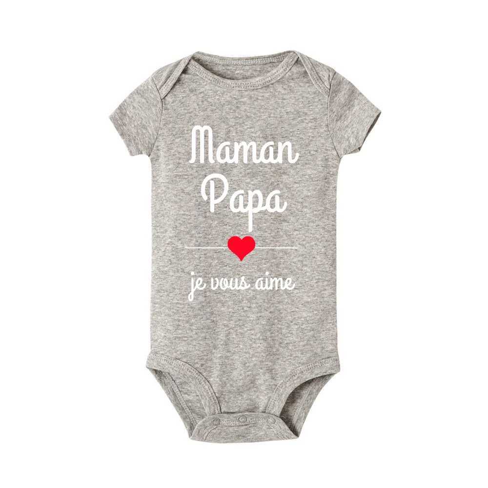 Mom Dad I love you baby tight fitting clothes Mothers Day baby clothes Fathers Day clothes newborn boys girls Mothers Day clothes Fathers Day gifts W2