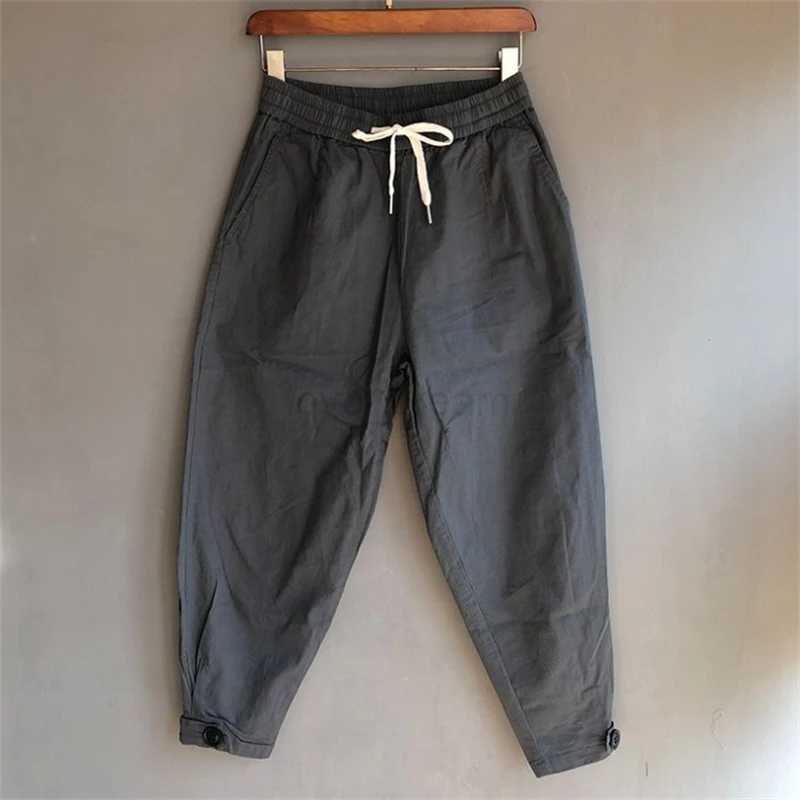 Spring Summer Cotton Linen Pants for Men Casual Harem Pants Loose Trousers Outdoor Jogging Pant Trousers ManXJ240813