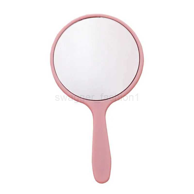 1PC Handheld Makeup Mirror Round Makeup Vanity Mirror with Handle Hand Compact Mirror Cosmetic Mirror for WomenXJ240813