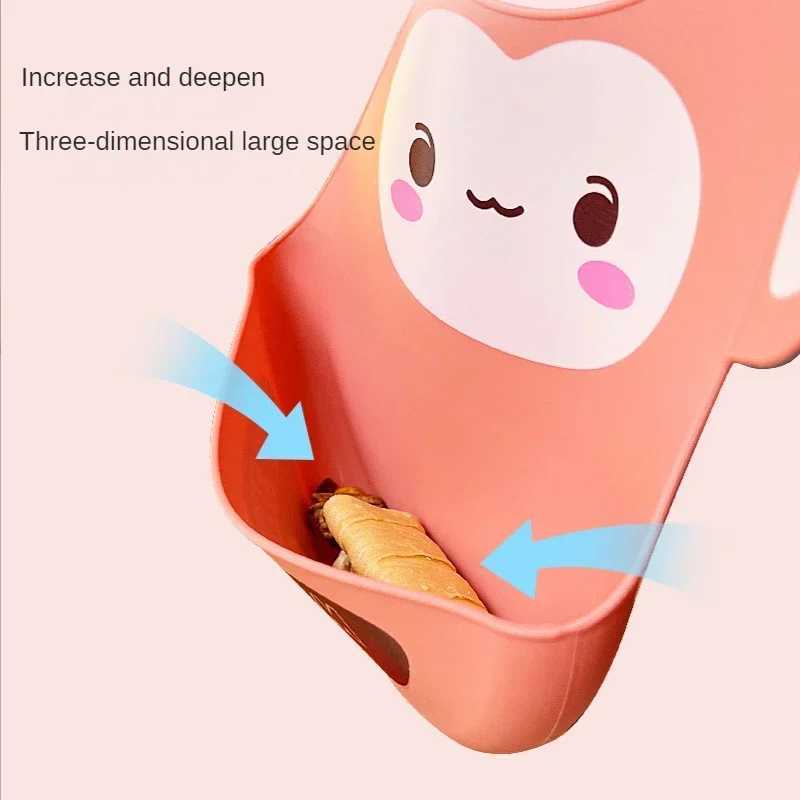 Bibs Burp Cloths Cute Cartoon Print Silicone Bib For Children BPA Free Soft Waterproof Baby Bibs Drooling Saliva Towel Boy Girl Kids Feeding BibL4812