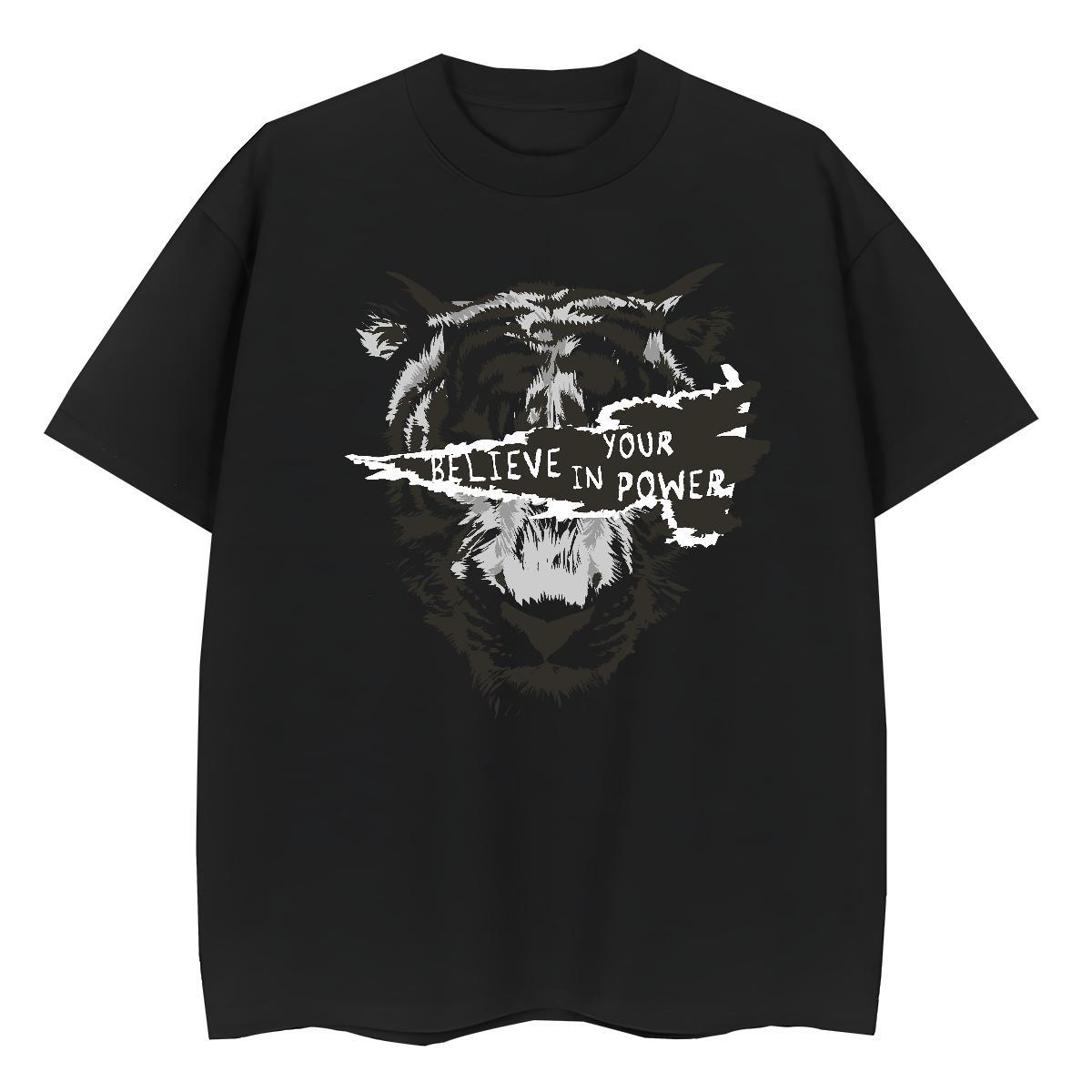 Loose Fit Men T Shirts Breathable Crew Neck Street Custom Printing 230g Cotton Men Tops Tees Classic Casual Tee Shirt
