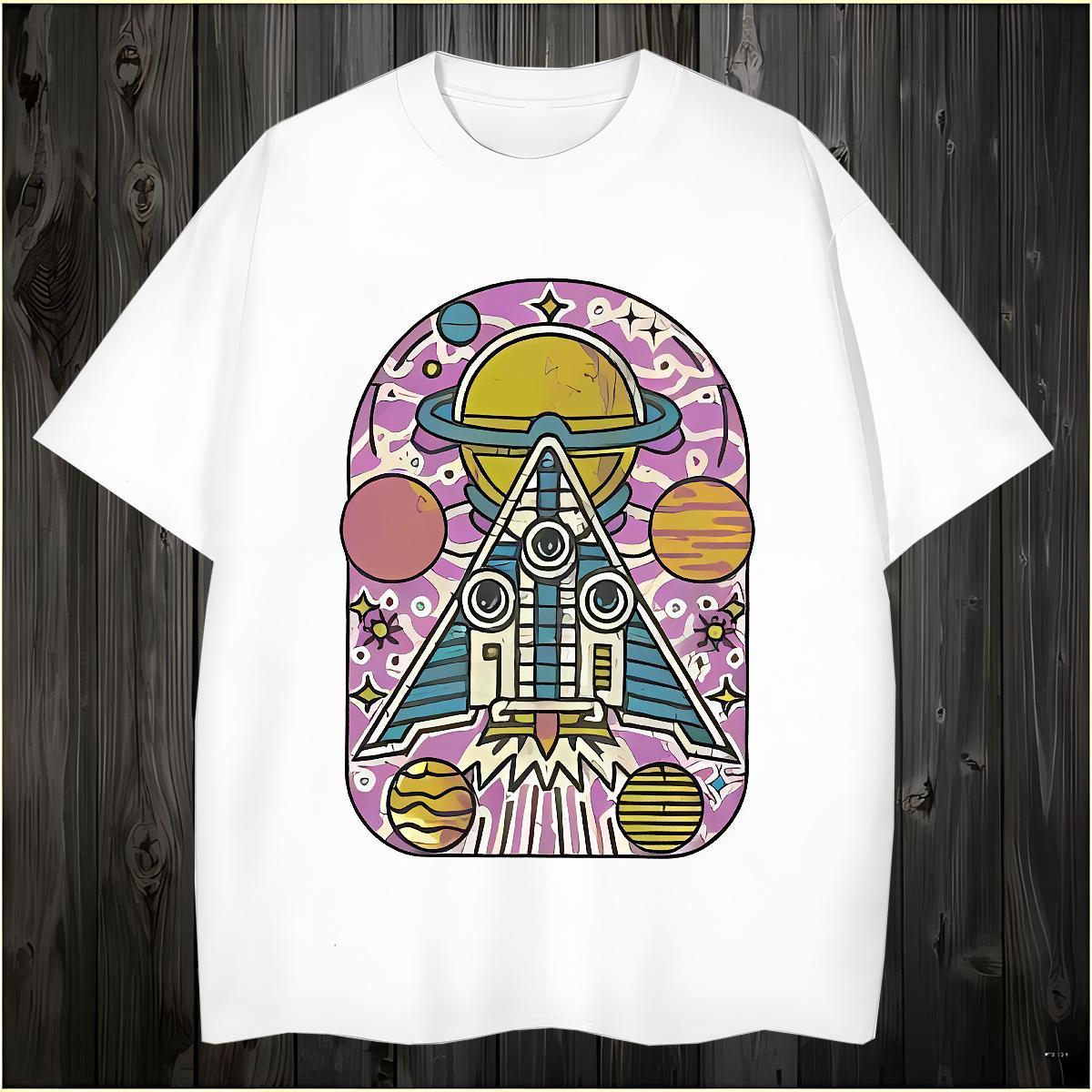 Loose Fit plane T shirt Spring Summer Men Tshirts 230g Cotton Designer Crew Neck Oversized 3XL 4XL Polos