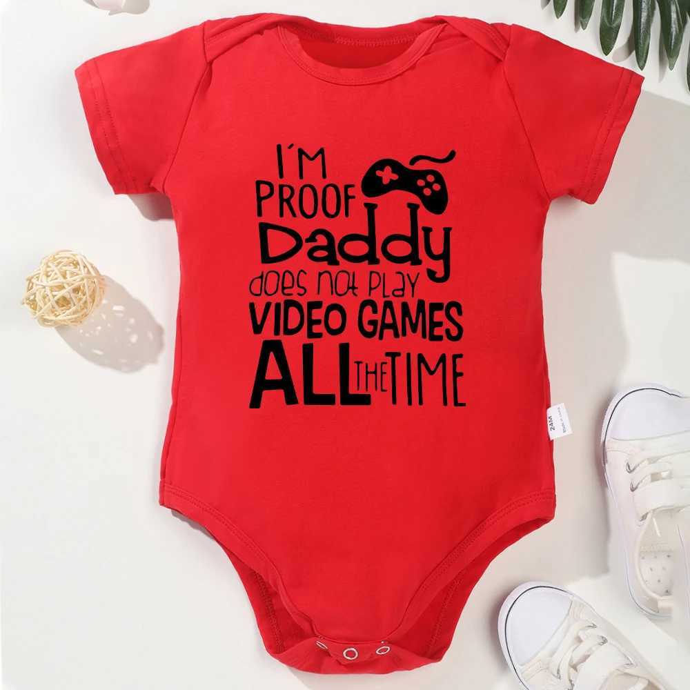Interesting baby clothing for babies aged 0 to 24 months Onesies cotton multi-color round neck newborn bodysuit European W240812