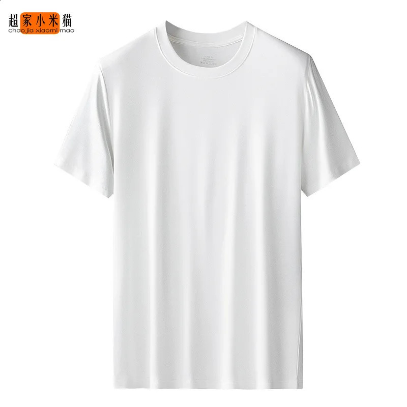 chaojia mao 60S Modal Spring and Summer Short Sleeves T-shirt Mens Outerwear Bottoming Shirt men clothing tshirt 240812