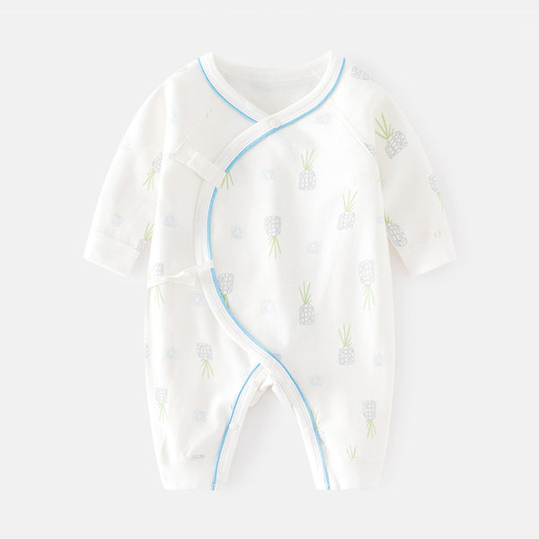 Newborn onesie Autumn and winter pure cotton baby print boneless clothes newborn monk clothes baby spring and autumn clothes