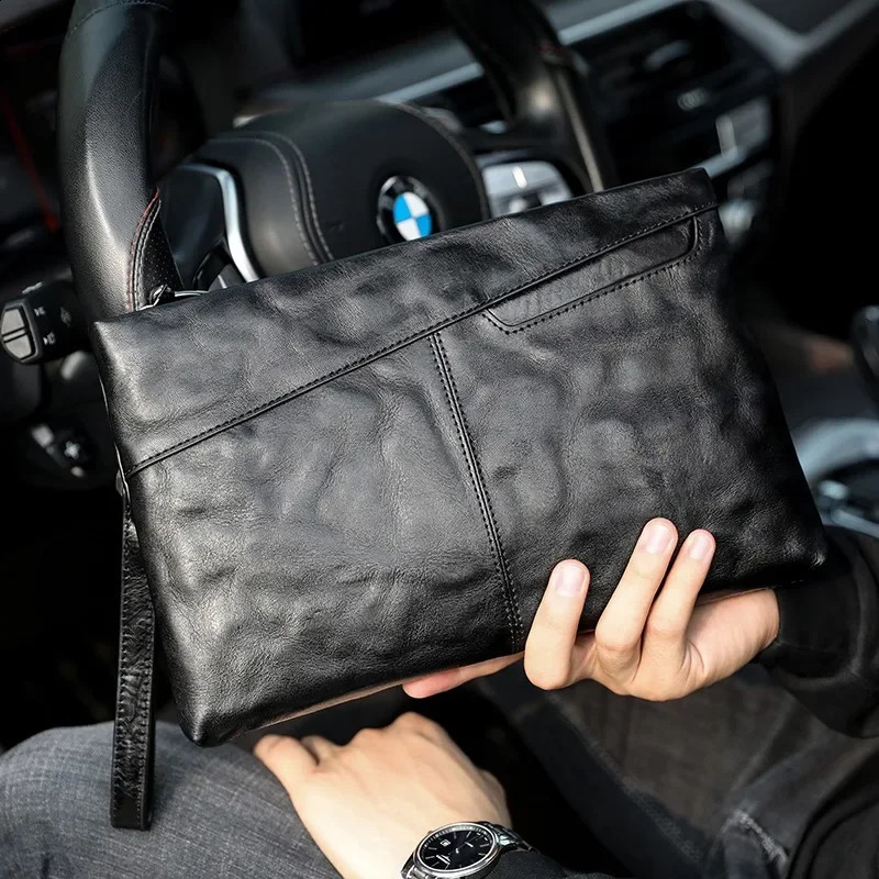 Home>Products>Mens Long Sleeve Bag>Genuine Leather Mens Envelope Bag 240812