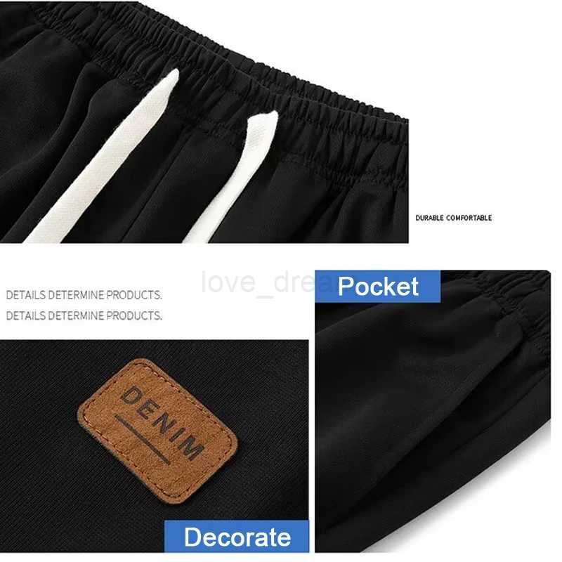 Mens high street trendy Instagram with trendy design sense niche cropped pants straight leg casual pantsXJ240813