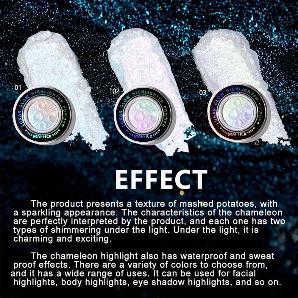 Star Chameleon Highlander Powder Planet Shadow Bronze Facial 3D Contour Bright Glitter Body Flash Illuminator Makeup W240812