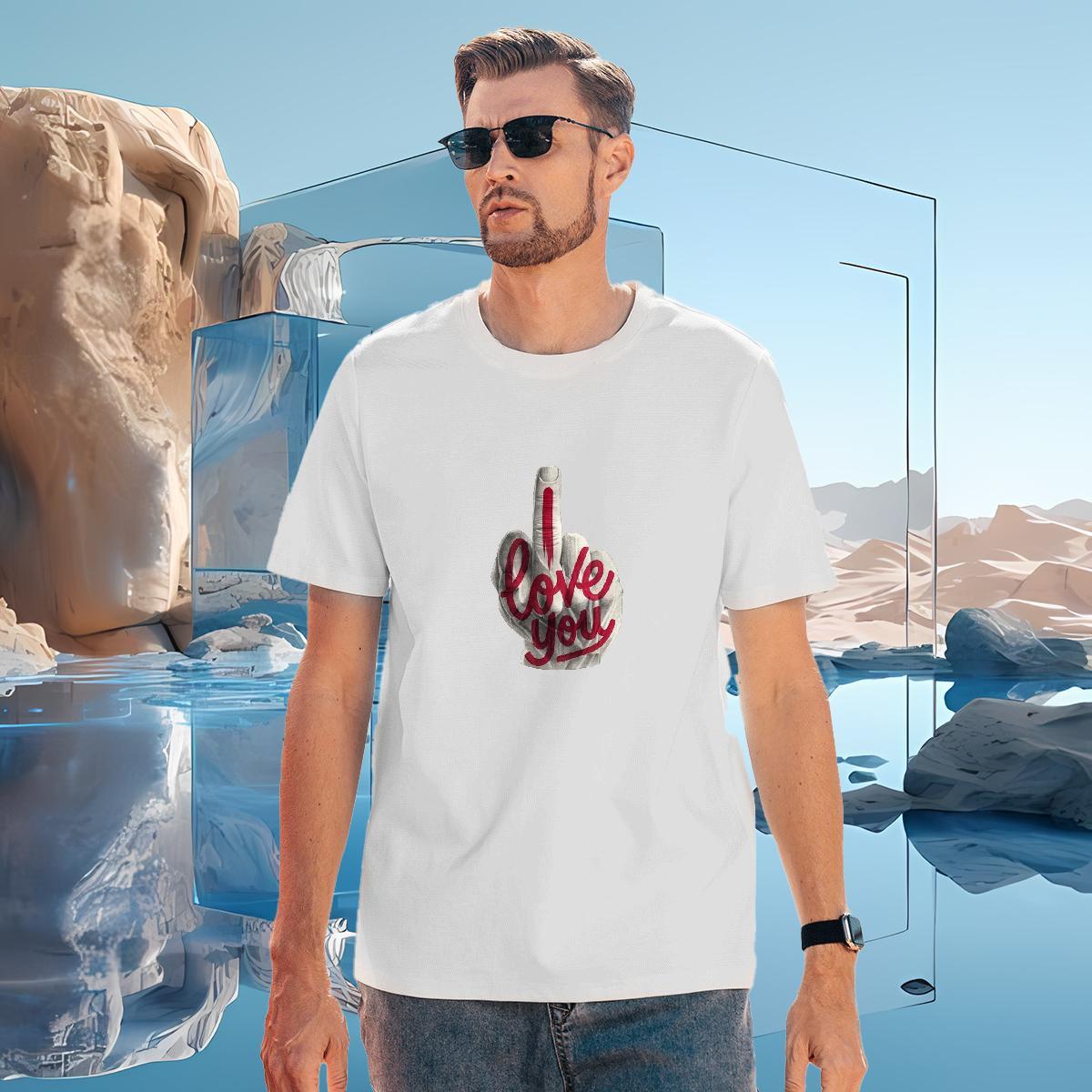Free Shipping hands Mens T Shirts Street wear Hip Hop Men Tees 230g Cotton Brand Breathable Short Sleeve Cartoon Print Tops Shirt