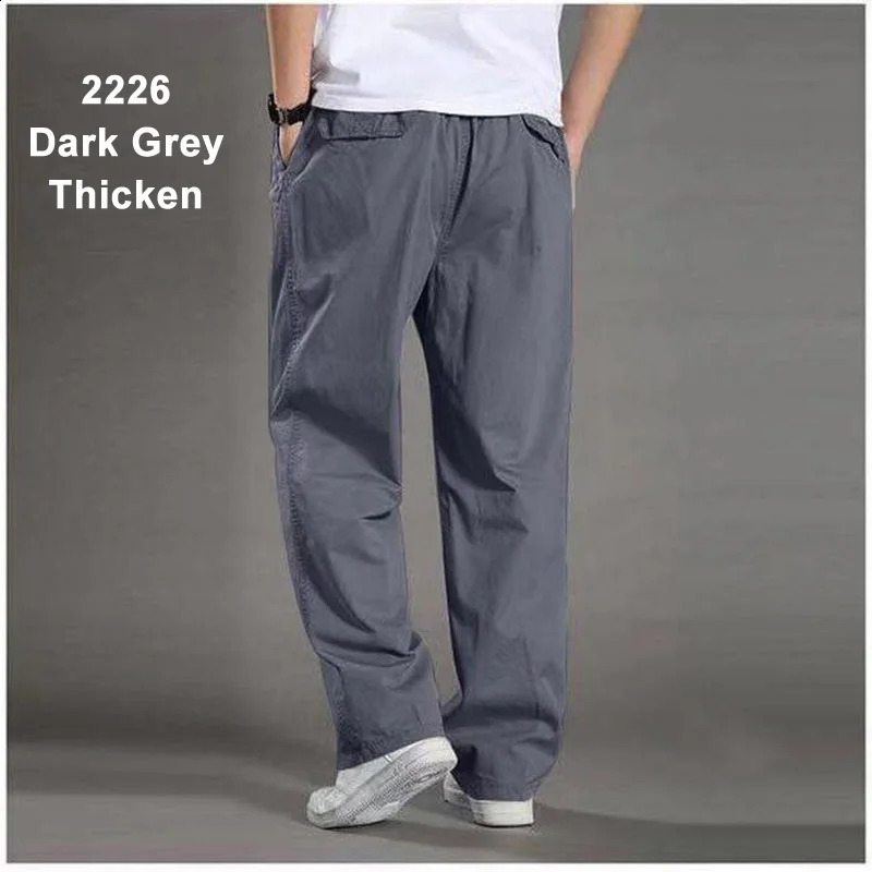 Men Fat Pants Plus Size Cargo Sweatpants Oversized Casual Overalls Big Size Loose Trouser Sports Streetwear Tactical Youth 6XL 240812