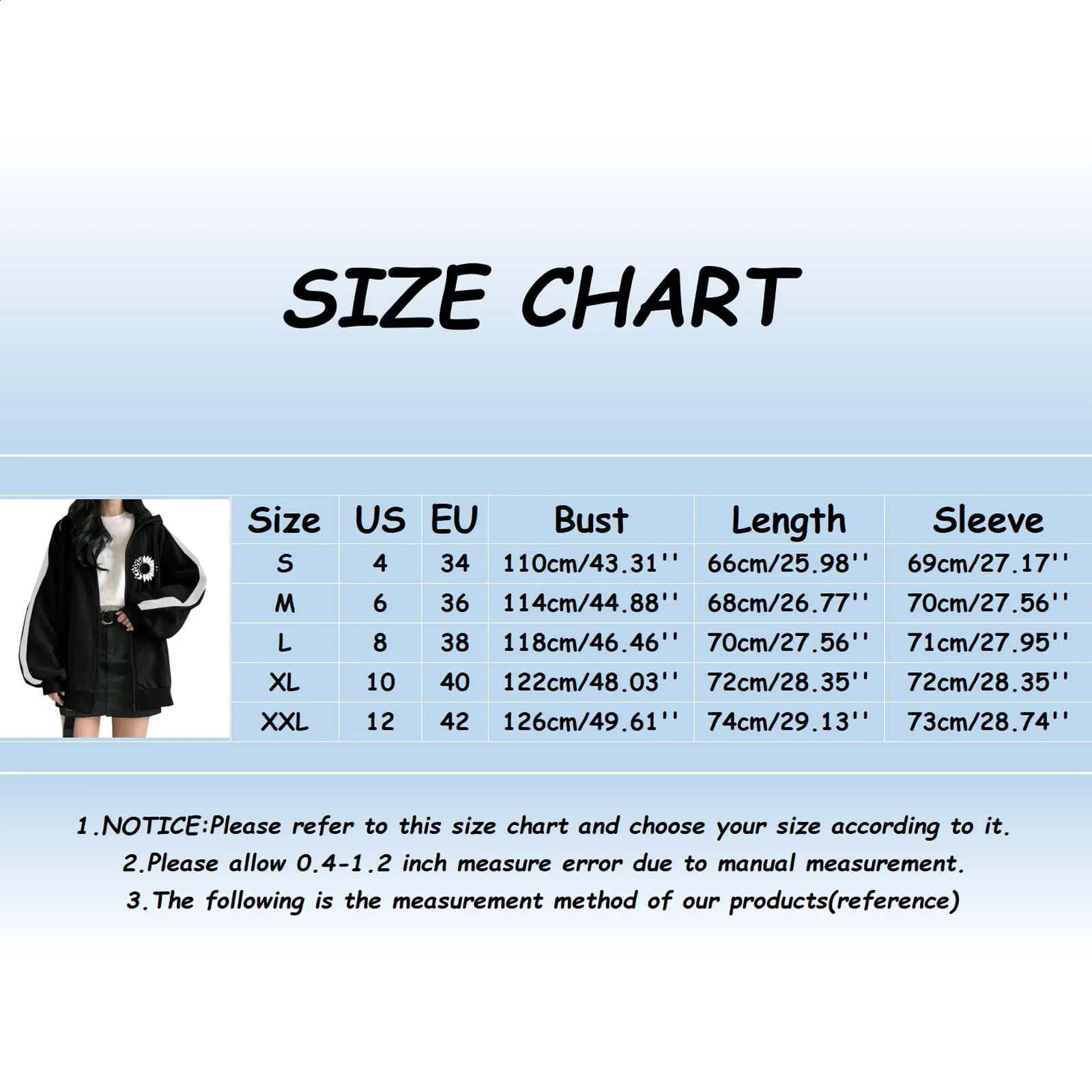Women Hoodies Harajuku Hooded Oversized Hoodie Long Sleeve Sweatshirt Loose Letter California Print Zip-Up Tops Jacket Coats L2 240812