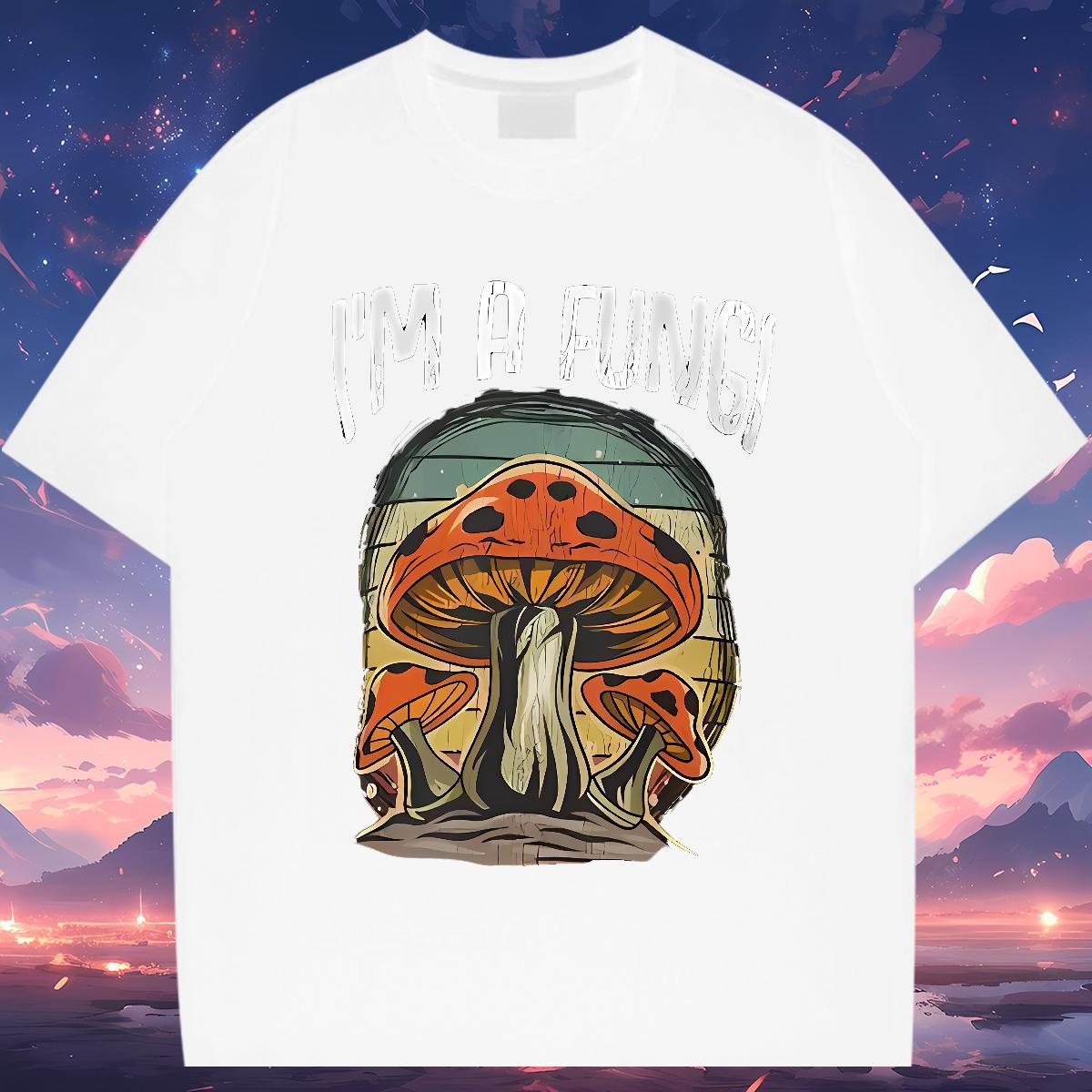 T Shirts Men 230g Cotton halloween Casual Short Sleeve Soft Plus Size Custom Men Tees New High Quality Tops Tees