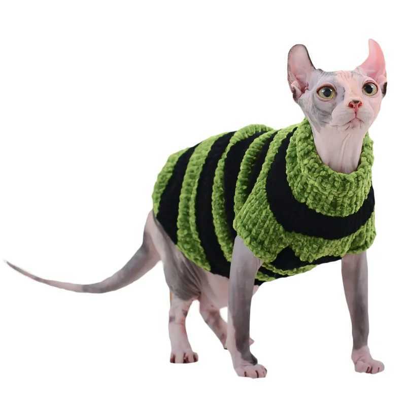 Supplies Pet Sphynx Cat Costumes plush coat warm sweater Sphynix cat clothing winter kitten pet products Y O G