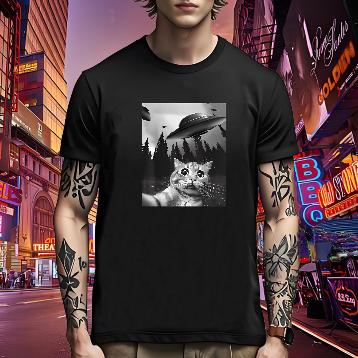 Cool Design Men T Shirts funny O-Neck Short Sleeve Daily Wear Oversized 230g Cotton Men Clothes T-Shirt Brand Tops Shirt