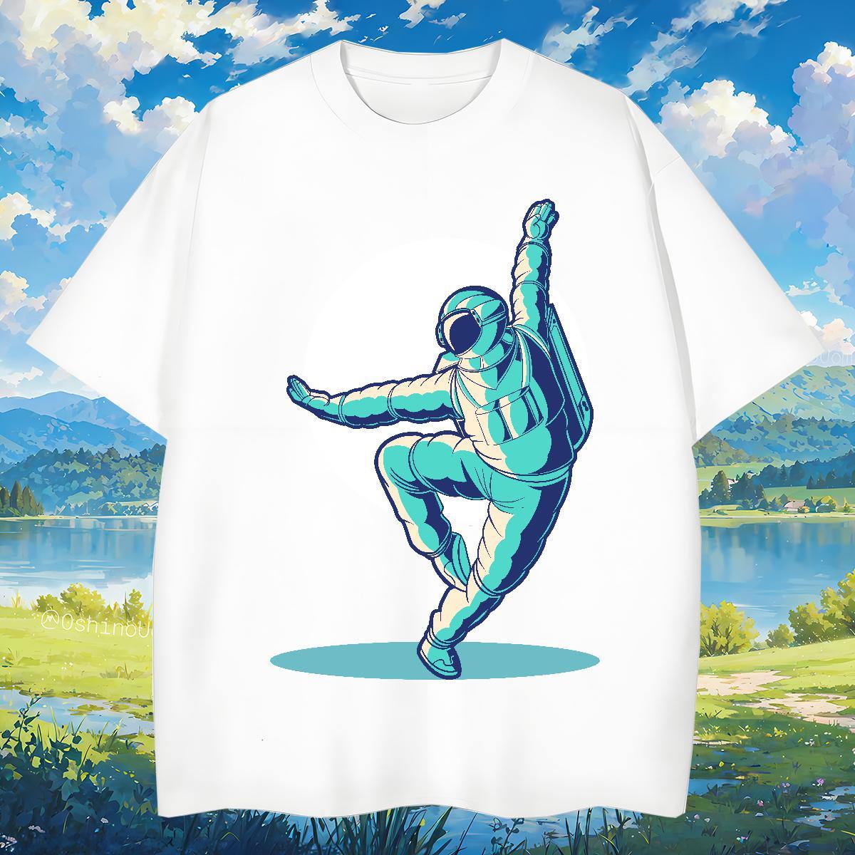 T-Shirts 230g Pure Cotton universe Outdoor Breathable Soft Anime Mens Tshirts Classic Casual Loose Fit Clothes