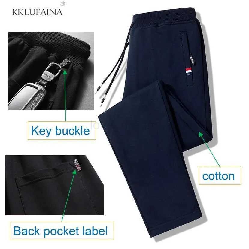 Autumn Pants Men Fitness Sportswear Tracksuit Elastic Waist Sweatpants Cotton Trousers Loose Gyms Jogger Track Pants Mens M- 8XLXJ240813