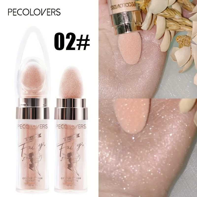 1 piece of shimmering fairy pink white purple blue loose high gloss facial body glitter stick makeup bronze lighting device makeup W240812