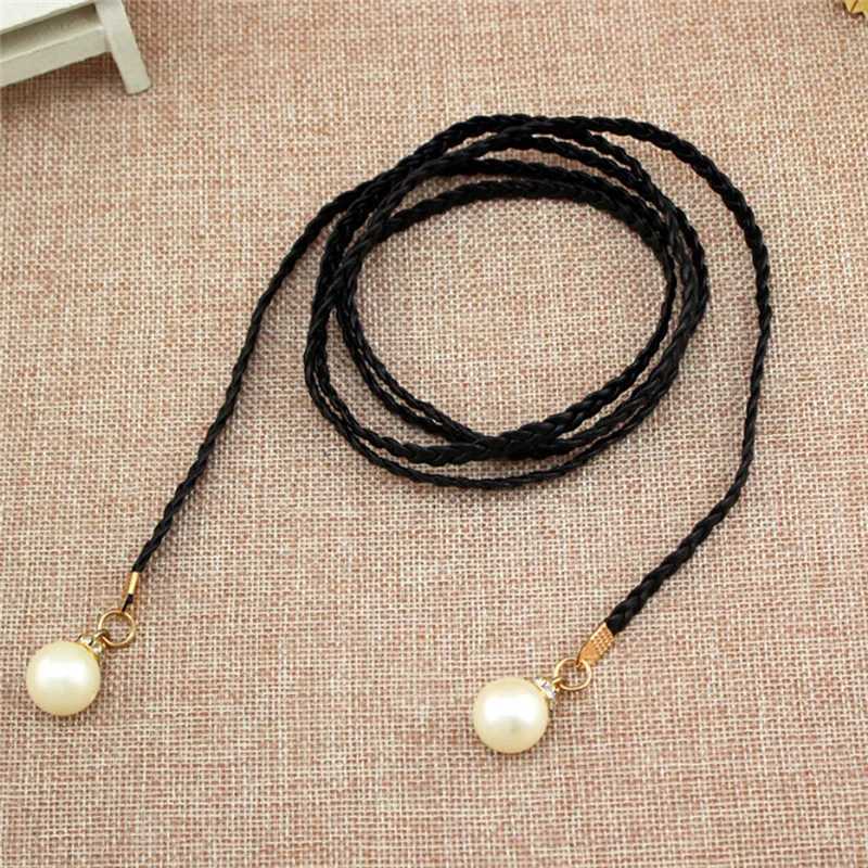 Womens Fashion Knot Waist Chain Womens Dress Retro Womens Waist Rope Pearl Belt Womens Clothing Accessories Spring/Summer W240807