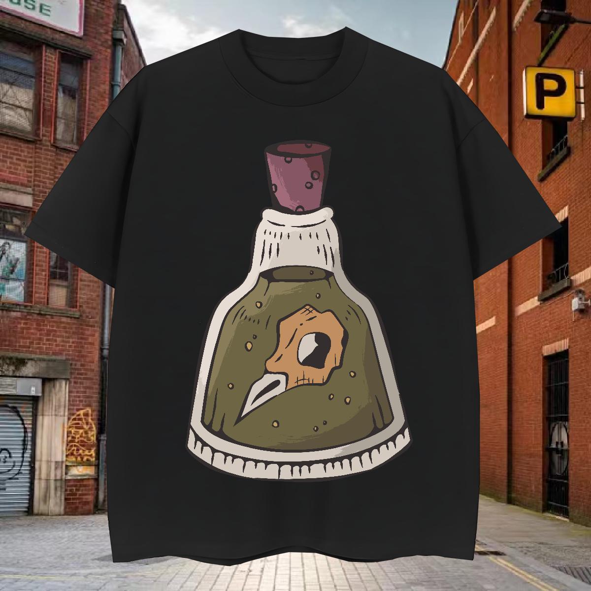 Men T Shirts 230g Pure Cotton bottle Street Wear Short Sleeve Soft Custom Big Size Mens Tshirts Factory Direct Popular Tees Shirts