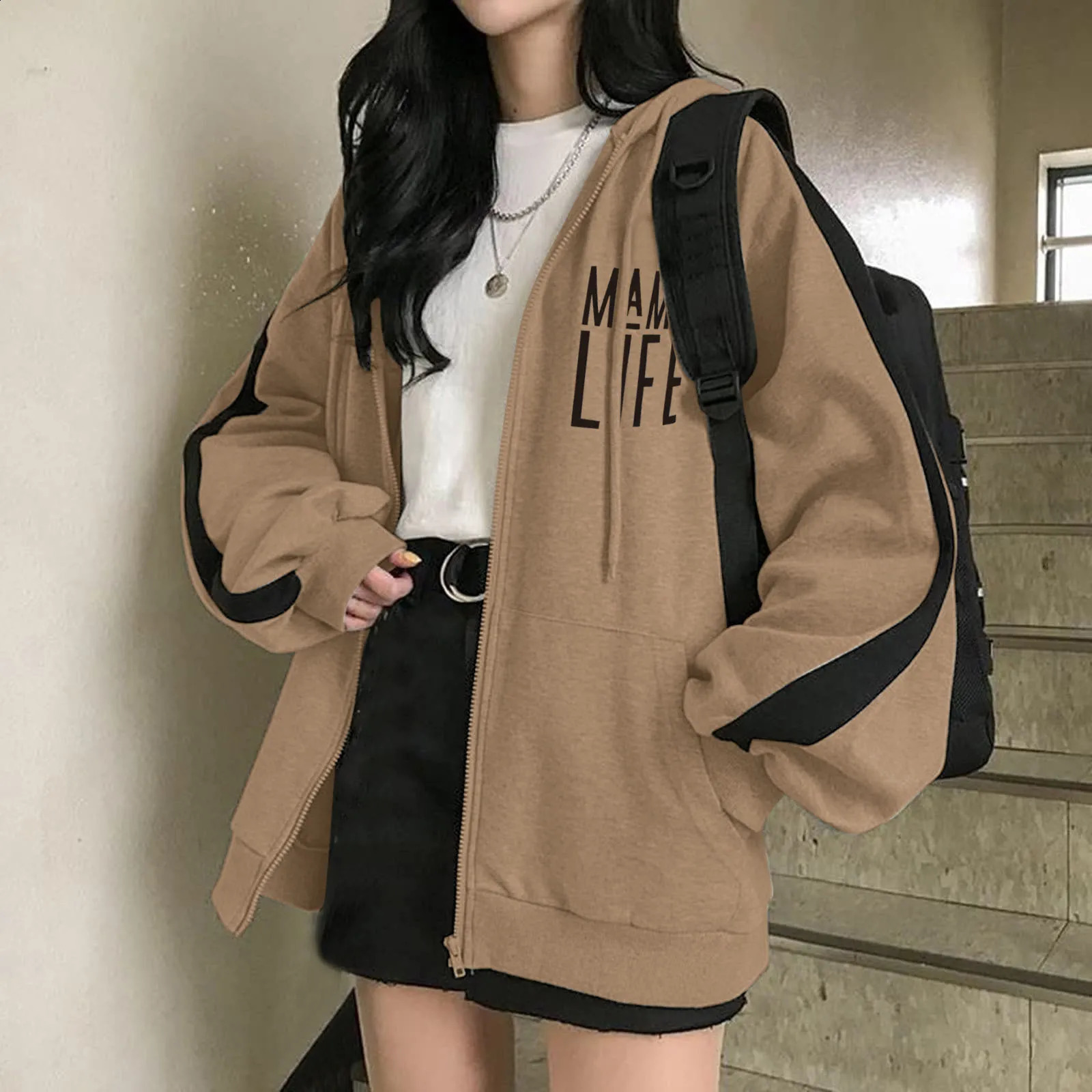 Sweatshirts For Women Plus Size Zip Up Hoodie Oversized Plain Hoodies Plus Size Sweatshirts Jackets For Teen Womens Clothing 240812