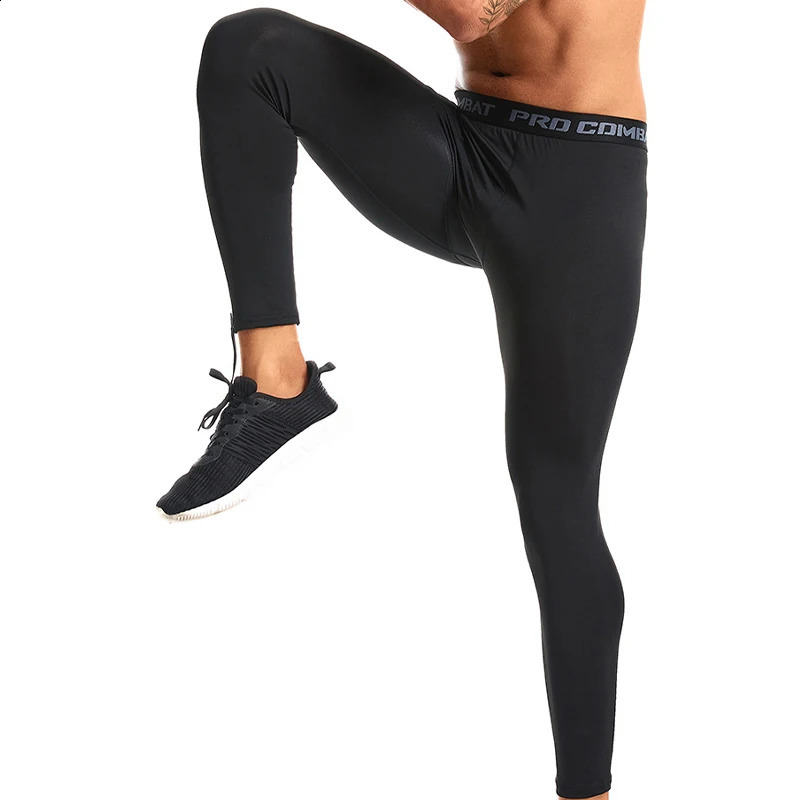 Mens Compression Pants Quick Dry Fit Sportswear Running Tights Men Legging Fitness Training Jogging Sport Gym Leggings 24