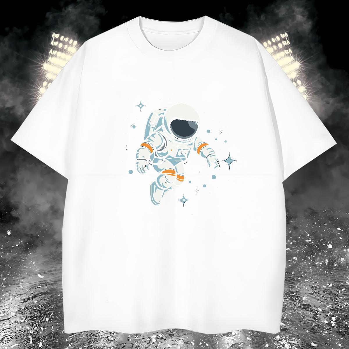 T Shirts Men 230g Cotton universe Sports Casual Round Neck Short Sleeve Custom Printed Men Clothes T-Shirt DIY Customized Popular Tees Shirts