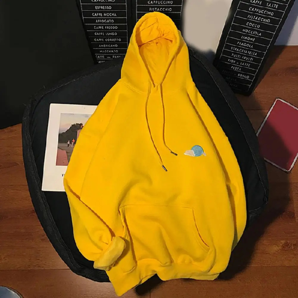 Womens Solid Color Hoodies Autumn Winter Lazy Style Loose Hoodie Fashion Jogger Clothing Hooded Tops Casual Sweatshirt 240812