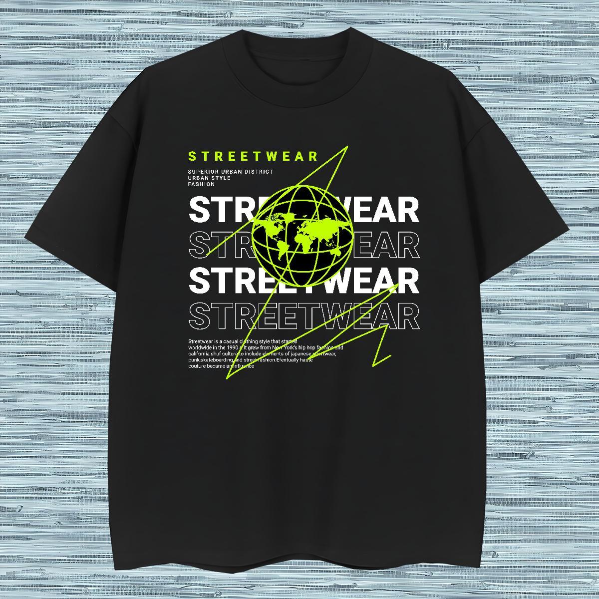 Unisex letter Mens T Shirts Spring Summer Tshirts 230g Cotton Fashion New Crew Neck Breathable Cartoon Print Tees Shirts