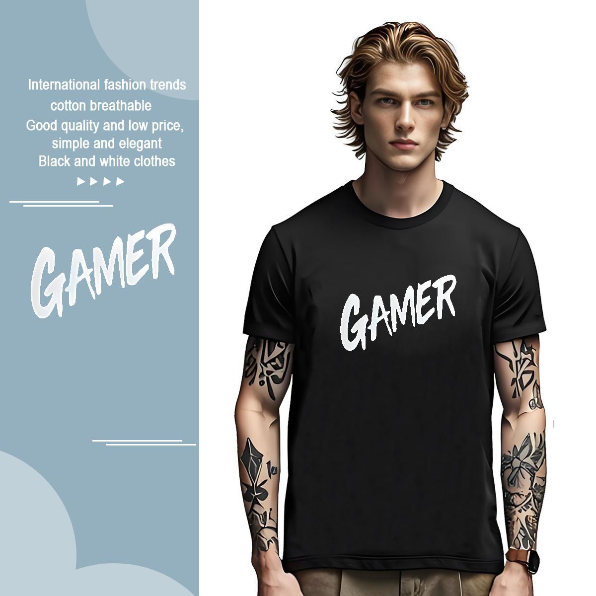 Unisex letter T Shirts Men Summer Casual Mens Tshirts 230g 100% Cotton Designer Fashion Pure Cotton Custom Print Oversized Wear