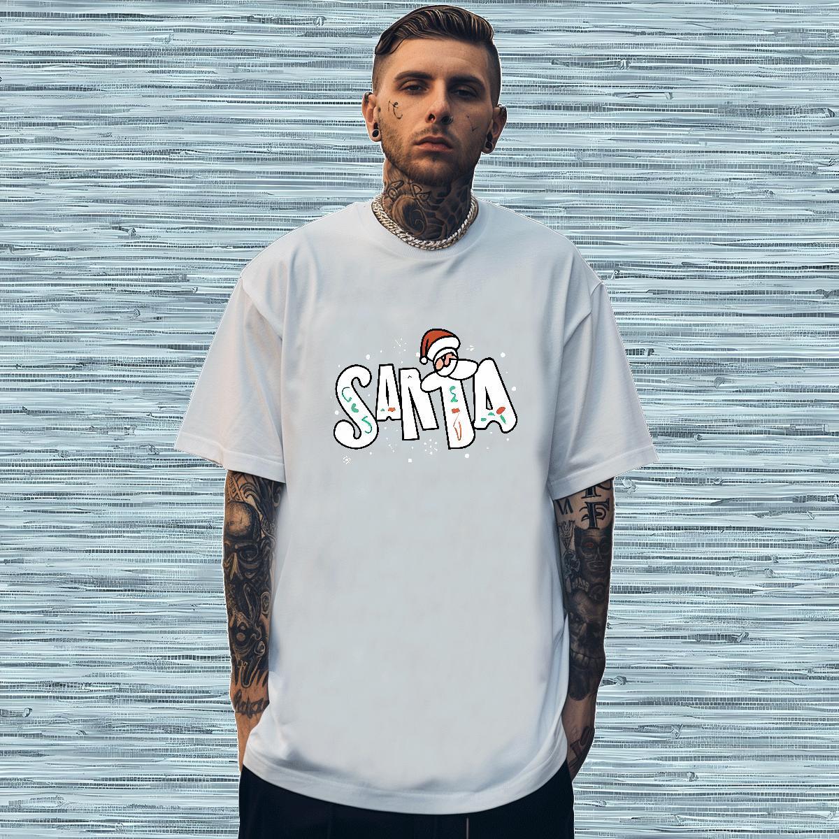 High Quality T-Shirts Christmas O Neck Short Sleeves Sport Graphic 230g Cotton Tshirts Designer Tops Tees