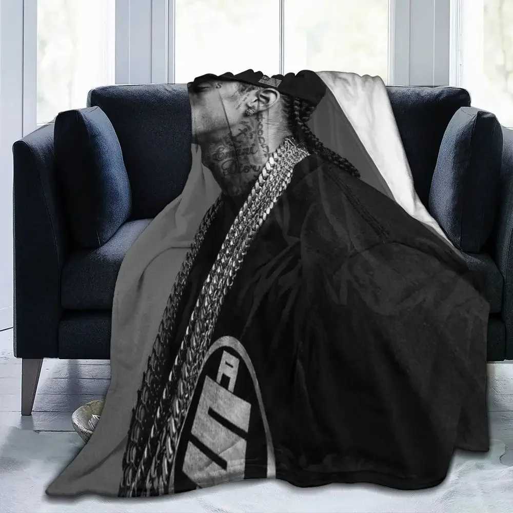 N-Nipsey Hussles Soft Warm Blanket Hip Hop Singer Travelling Bedding Throws Spring Novelty Flannel Bedspread Sofa Bed CoverXJ240813