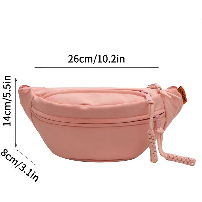 Chest Shoulder Women Sling Crossbody Messenger Half Moon Waist Pack Bag Unisex