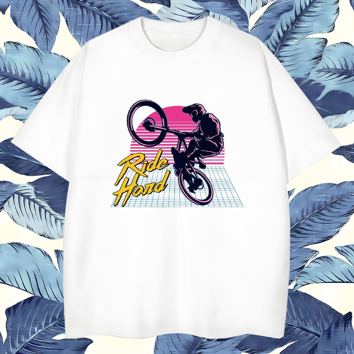 Cool Design Motorcycle Mens T Shirts Hip Hop Street Tshirts 230g Pure Cotton Factory Direct Breathable Short Sleeve DIY Clothings