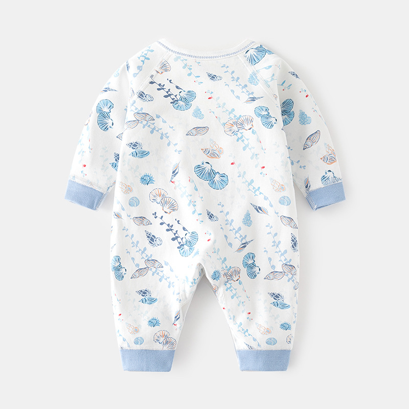 Newborn cotton onesie Spring and autumn baby national style boneless clothes newborn butterfly clothes baby A class clothing