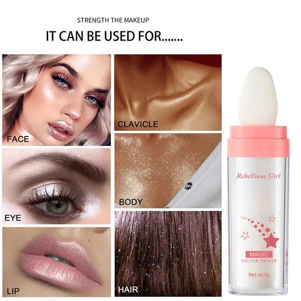 Fairy Highlander Powder Moonlight Polvo De Hadas Flash Micro Light Contour Shadow Illuminator Female Facial Body Flash Makeup W240812