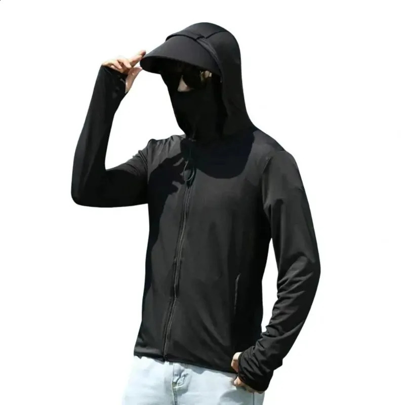 Unisex Clothing Removable Brim Hooded Long Sleeve Pocket Jacket Zipper Flat noodles Bike Running 240812