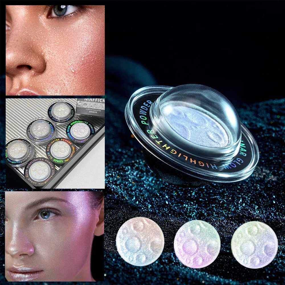 Star Chameleon Highlander Powder Planet Shadow Bronze Facial 3D Contour Bright Glitter Body Flash Illuminator Makeup W240812