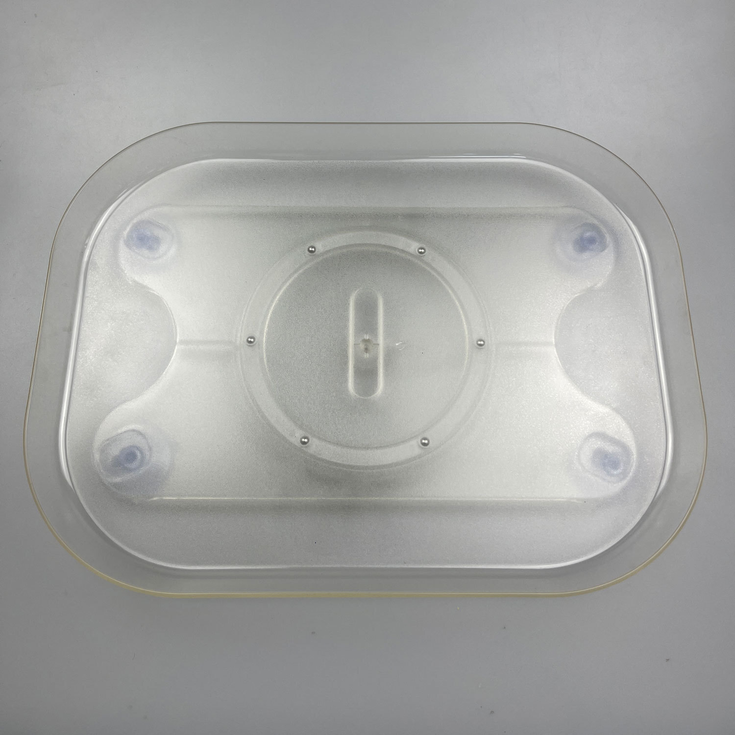 Turntable Organizer Transparent Rotating Tray 360 degree Rectangular Kitchen Refrigerator Storage Box