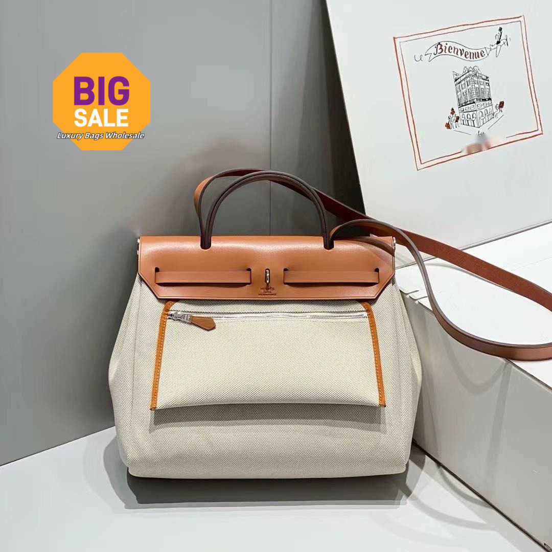 Designer 2024 31Cm Leather Tote Travel Bag Original Leather Inseam Coffee Color Printing 0Gv2