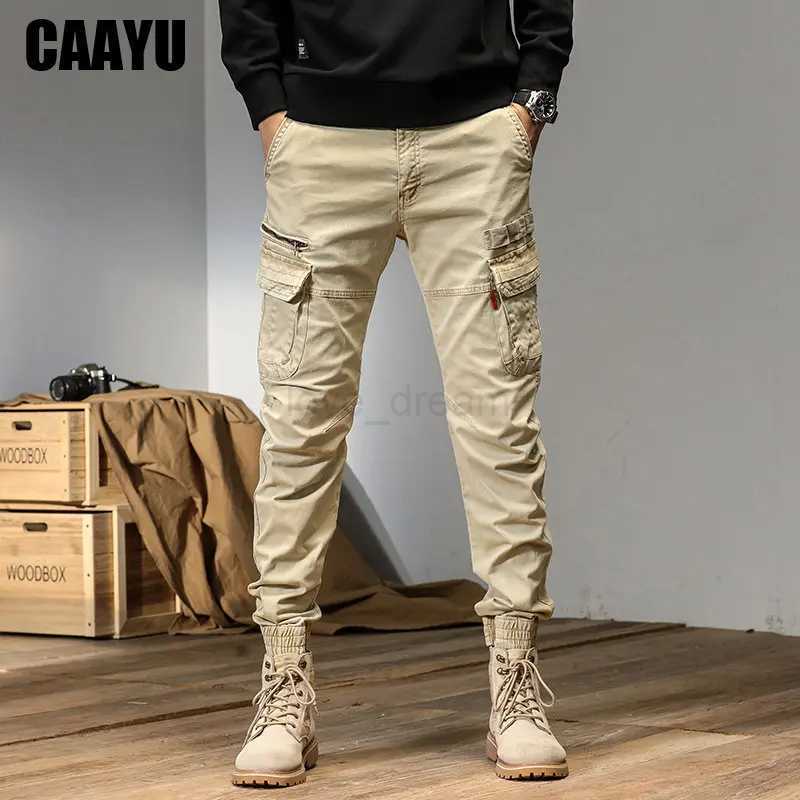 CAAYU Joggers Cargo Pants for Men Casual HipHop Y2k Hit Color Pocket Male Trousers Sweatpants Streetwear Techwear Pants OversizeXJ240813