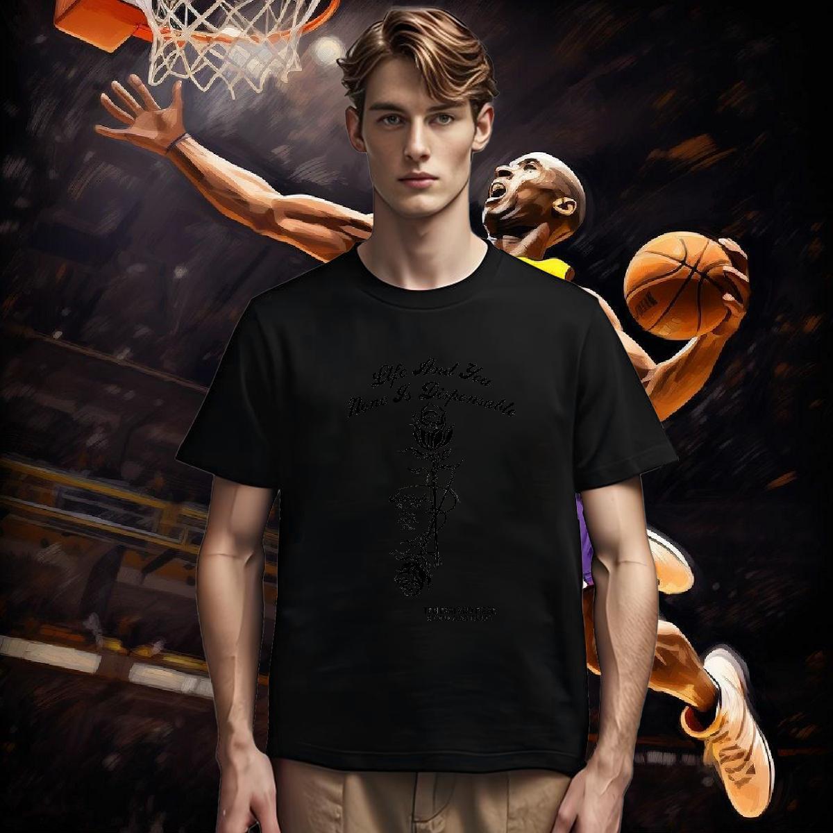 Designer Fashion Men Clothes T-Shirt flower Daily Wear 100% Cotton 230g Tops Crew Neck Breathable Unisex T Shirt For Man Customized Print