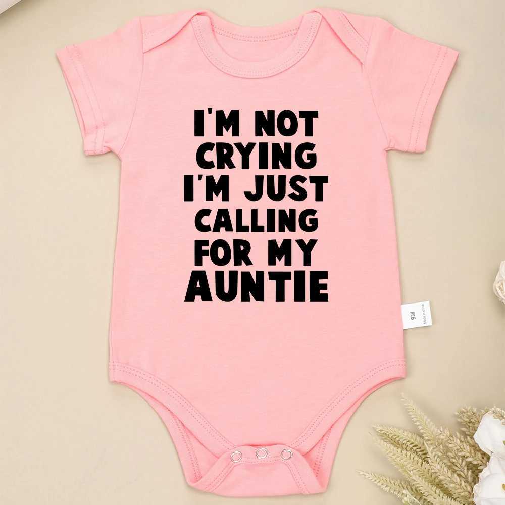 Auntie gift baby boy and girl clothing cotton short sleeved O-neck family newborn Onesie pajamas European popular fast delivery W240812