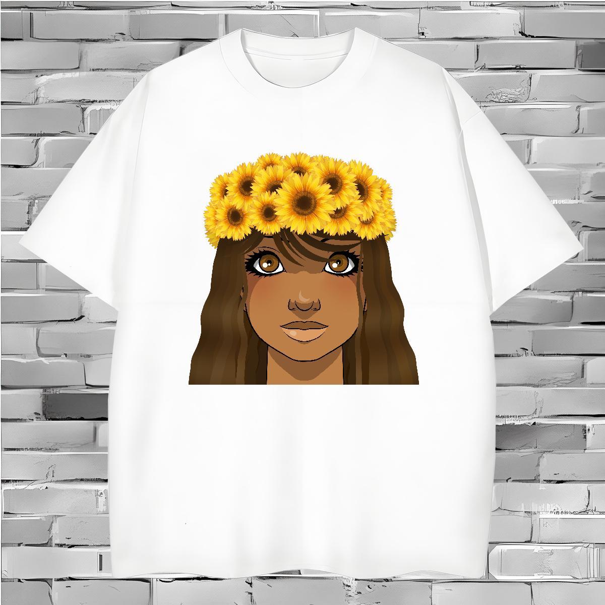 T shirt 230g Pure Cotton portrait Home Outdoor Breathable Crew Neck Custom Print Plus Size Men Tees Fashion Designer Popular Clothings